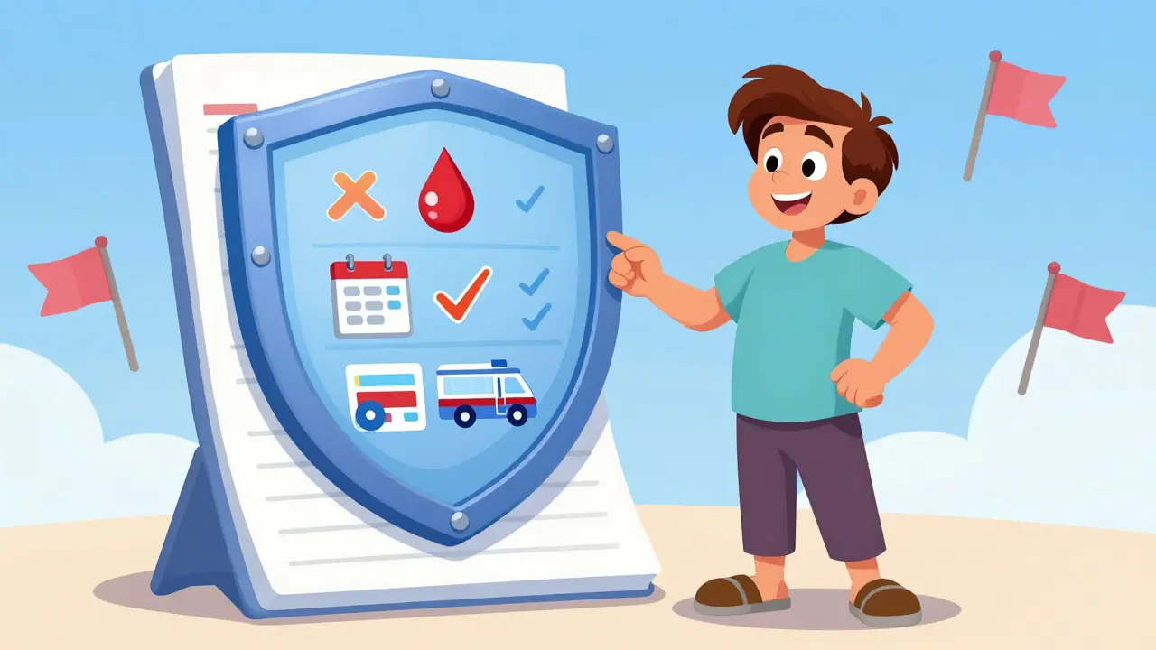 Illustration of health metrics acting as a protective shield